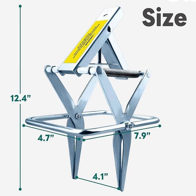 High-quality digital image of a surgical skin marker clamp, showcasing its adjustable size and durable metal construction.